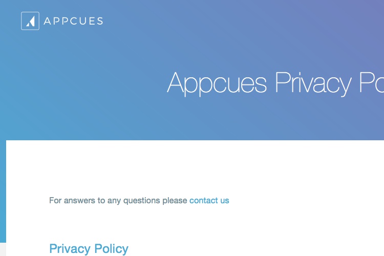 Screenshot of Appcues 