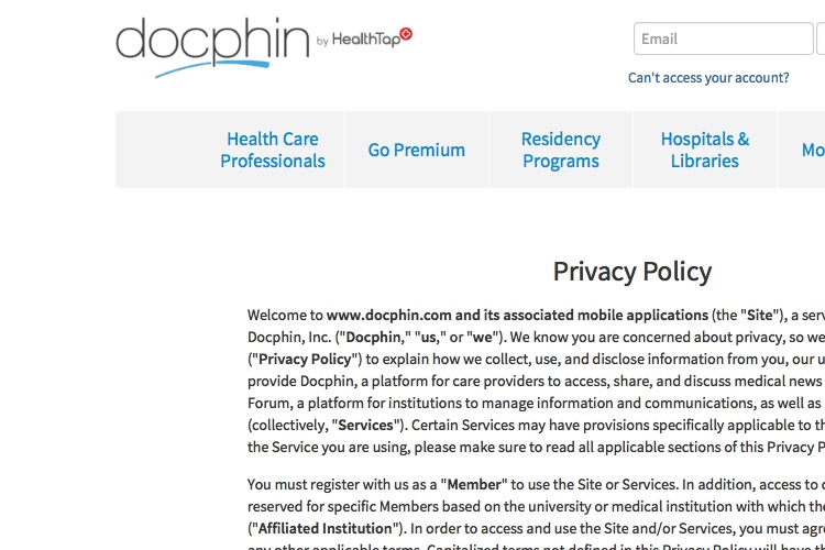 Screenshot of Docphin 